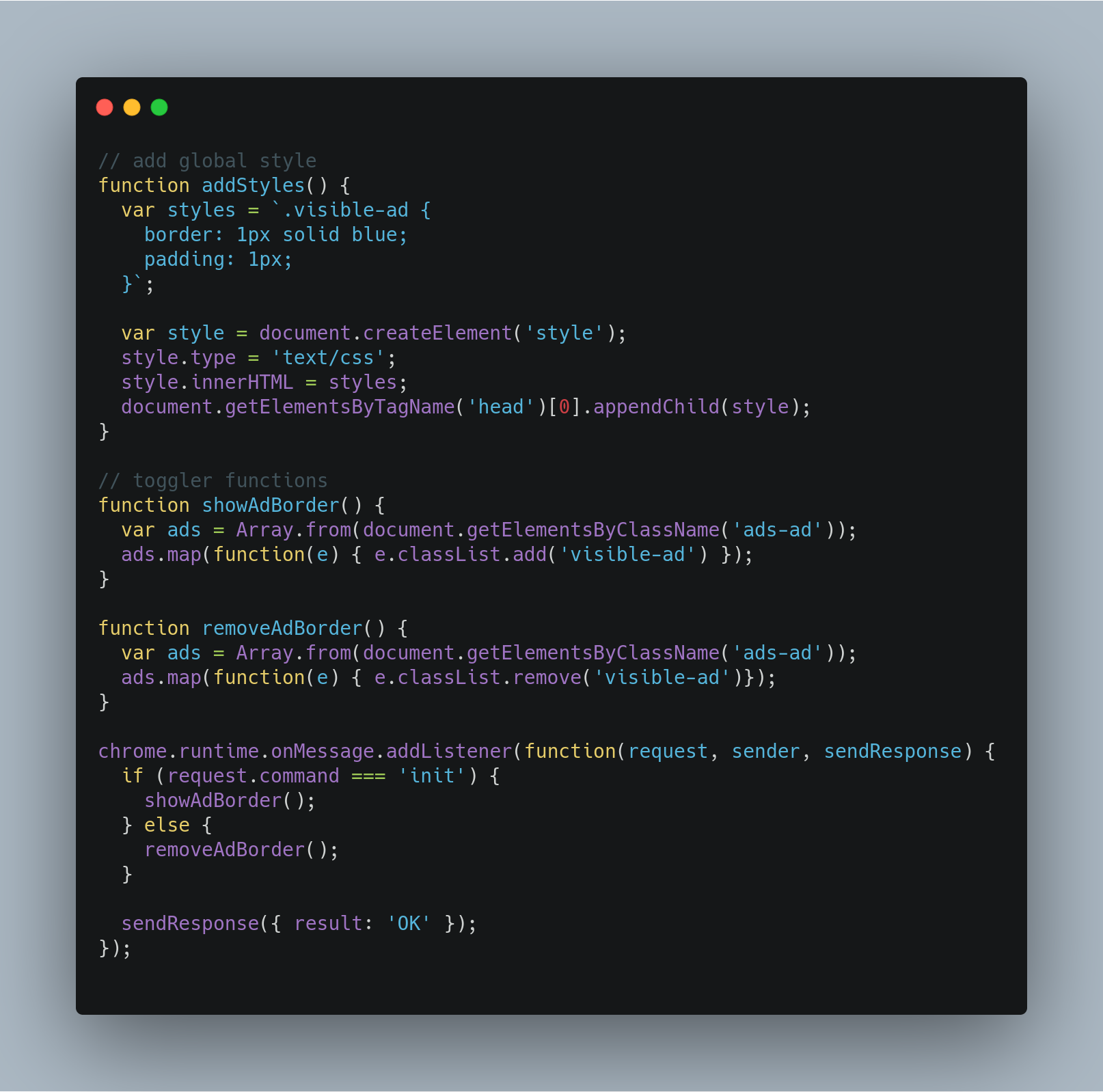 content.js' contents
