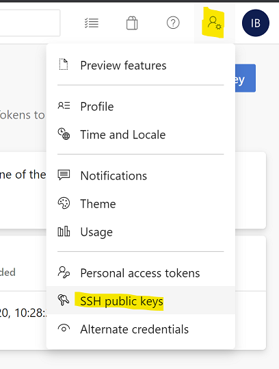 Azure DevOps SSH Key