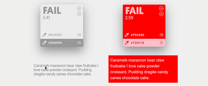 contrast check for poor text examples