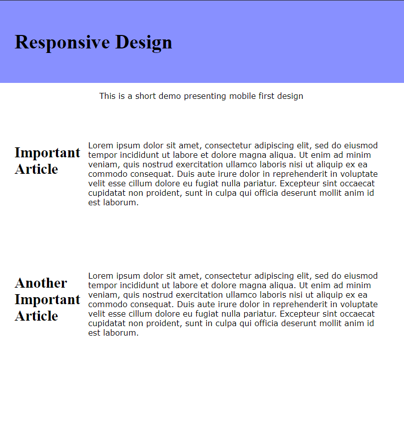 media query