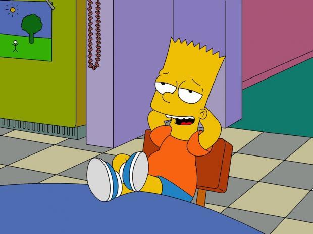 relaxed bart meme