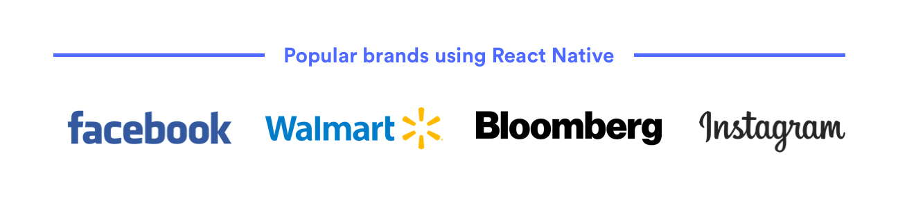 popular brands using react native