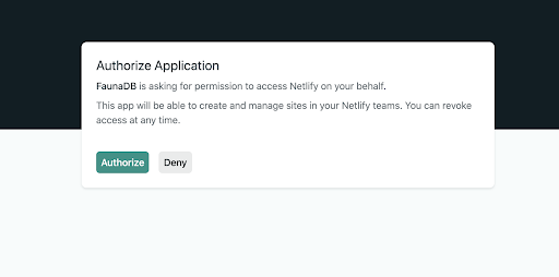 Fuana-Netlify Oauth Integration