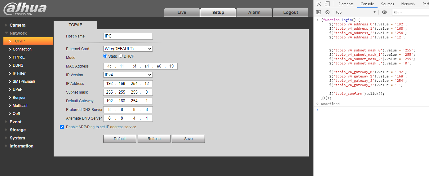 Configuration saved