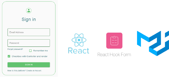 Sign In Form with React, React-hook-form and Material-UI