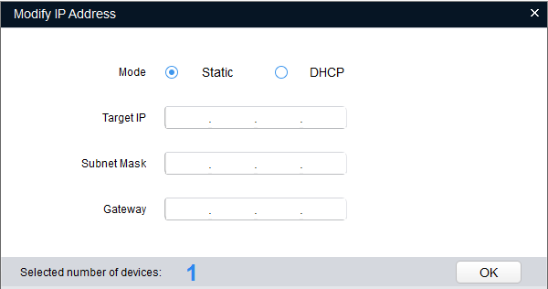 No IP saved