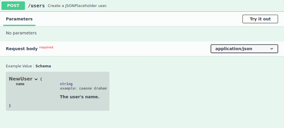 NewUser Schema