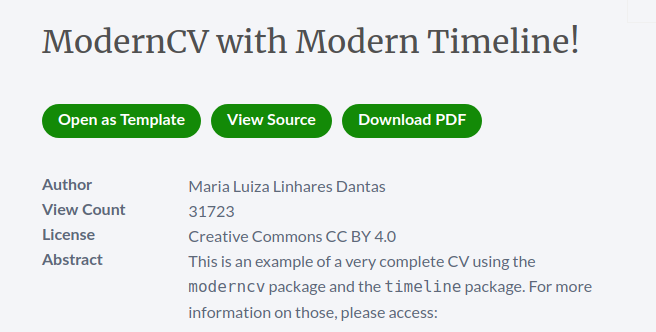 Template on Overleaf