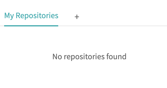 Empty repository list