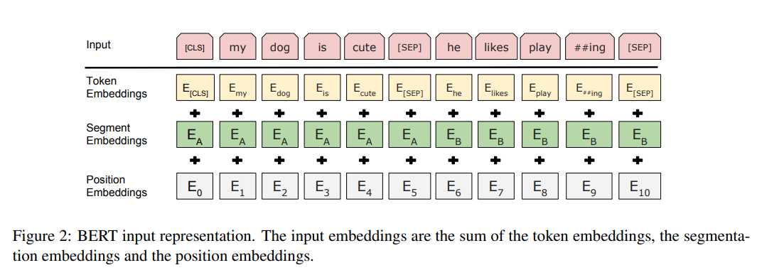 BERT internal representation