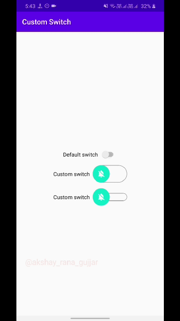 custom switch android gif