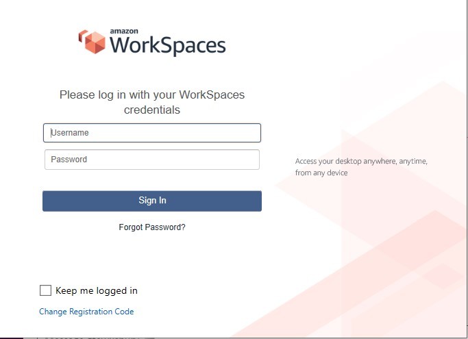 WorkSpace Login