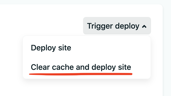 Netlify deploys tab