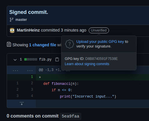 Signed unverified commit