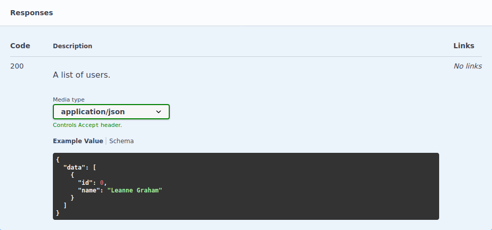 Response and Schema
