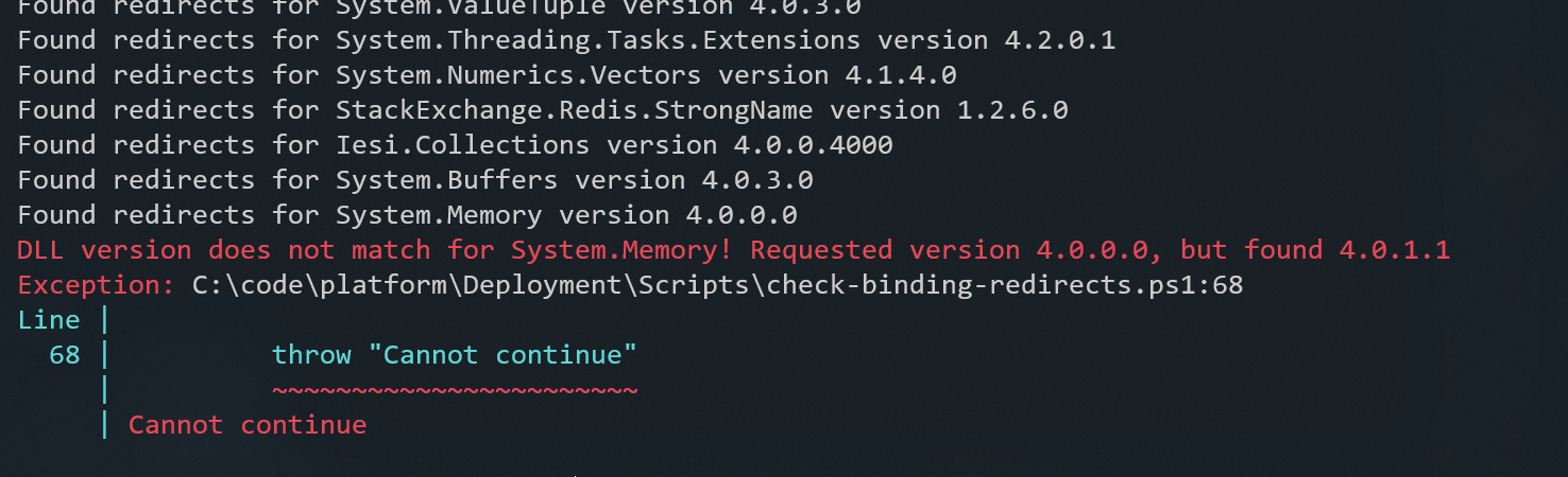 screenshot of assembly checking tool