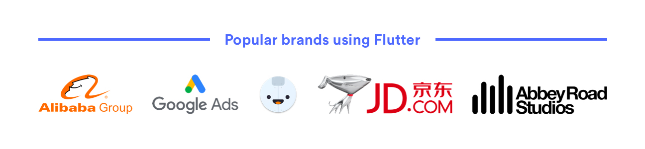 popular brands using flutter