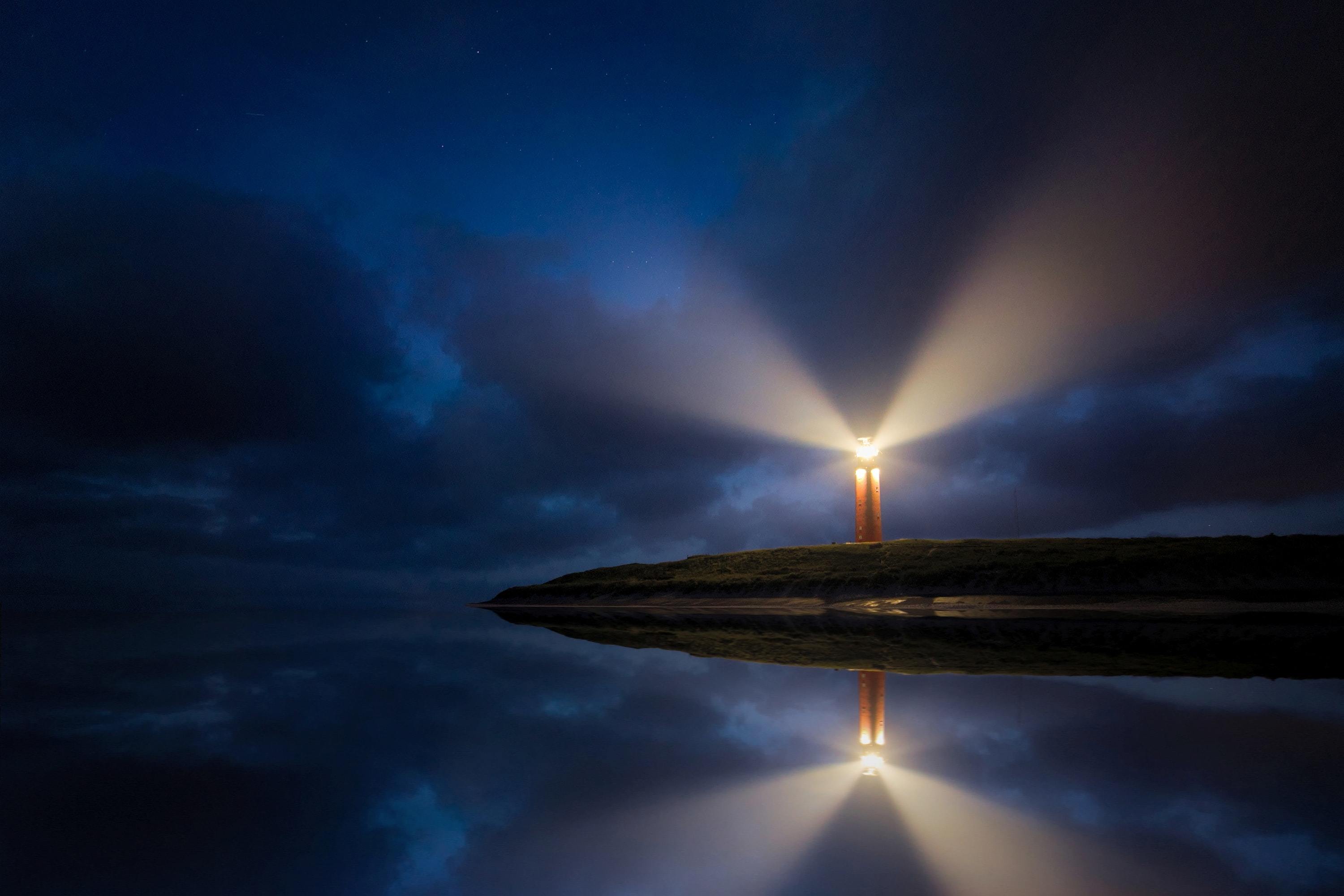 lighthouse image from unsplash