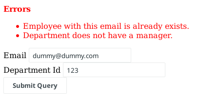 Custom Validator Error Message