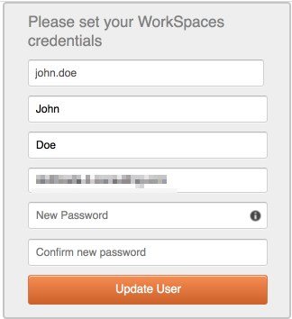WorkSpaces User Profile