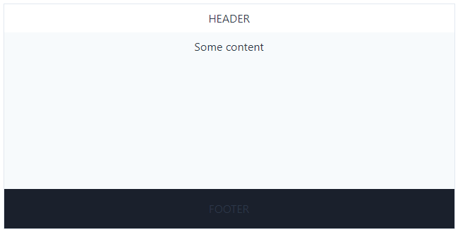 Layout vertical alignment example