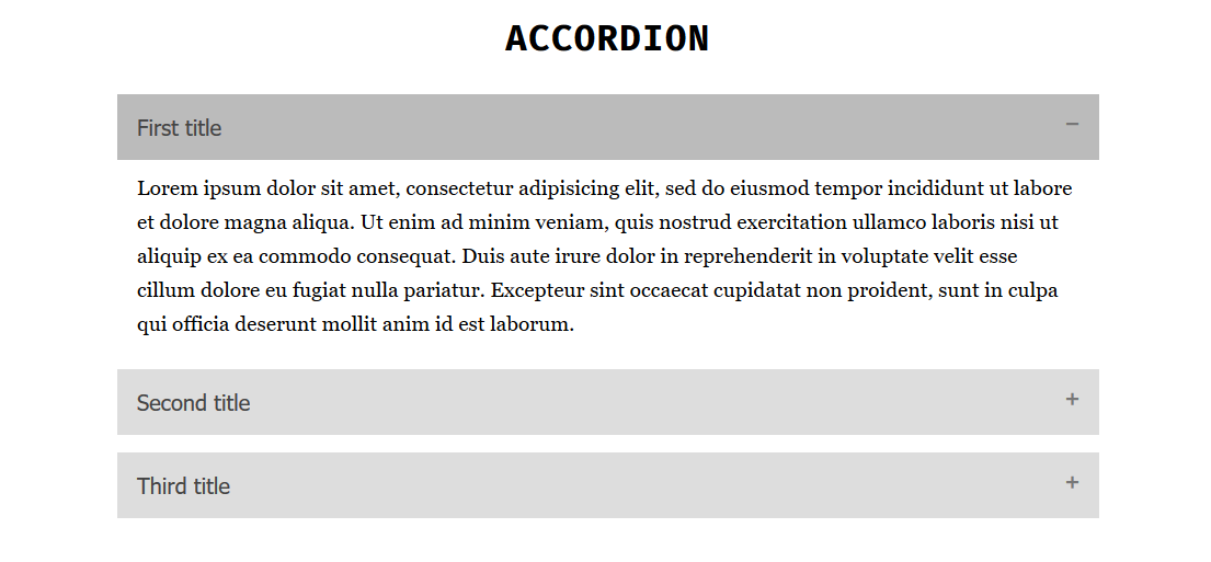 Completed accordion image