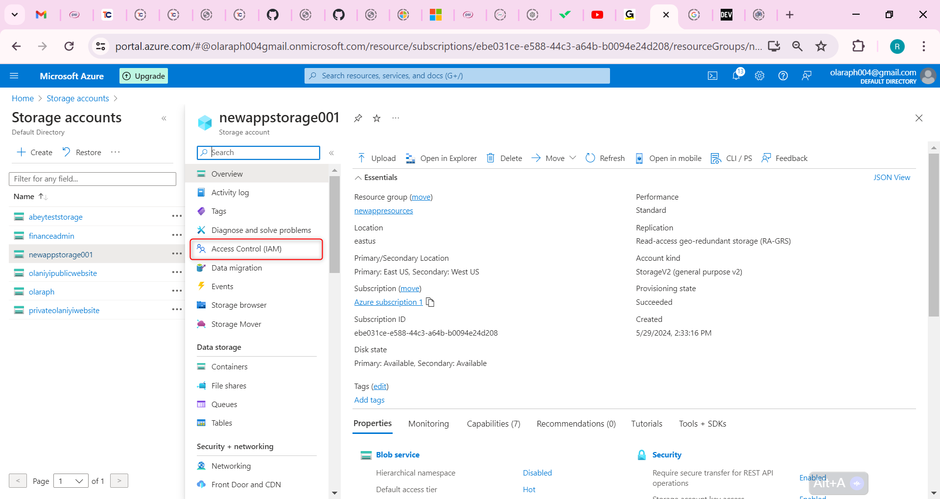 Access Control (IAM) blade
