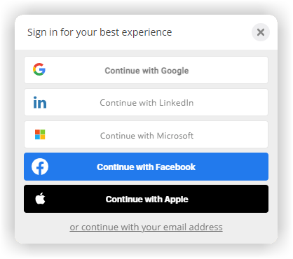 Common single sign-on options