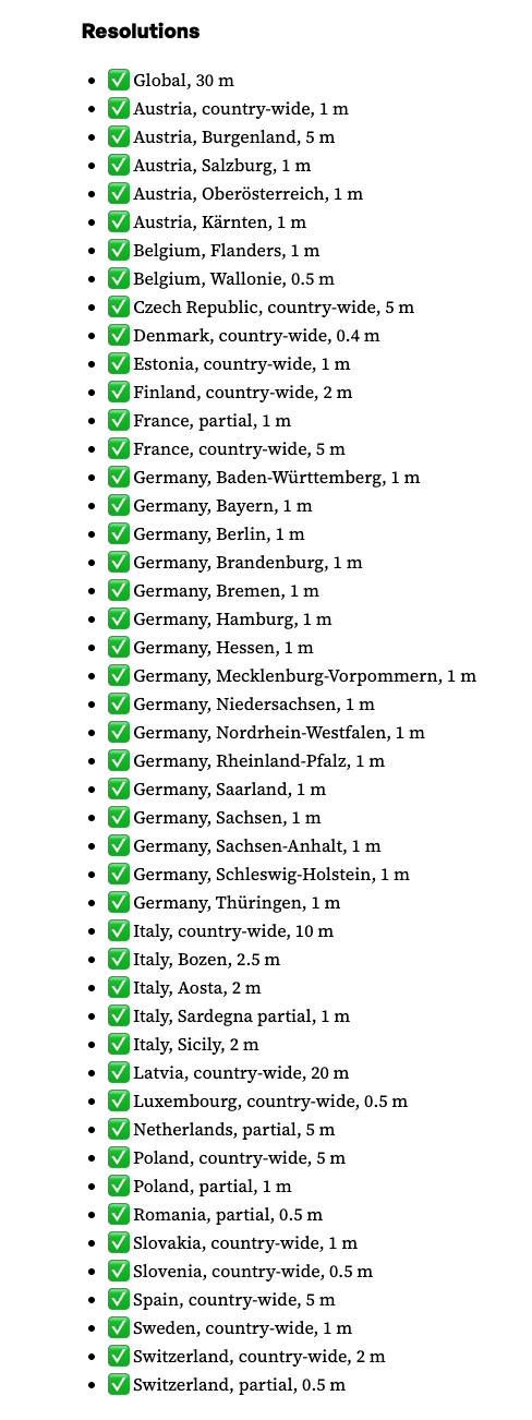 고해상도 DEM 소스
