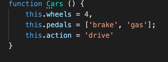 screenshot of a code snippet written in JavaScript.