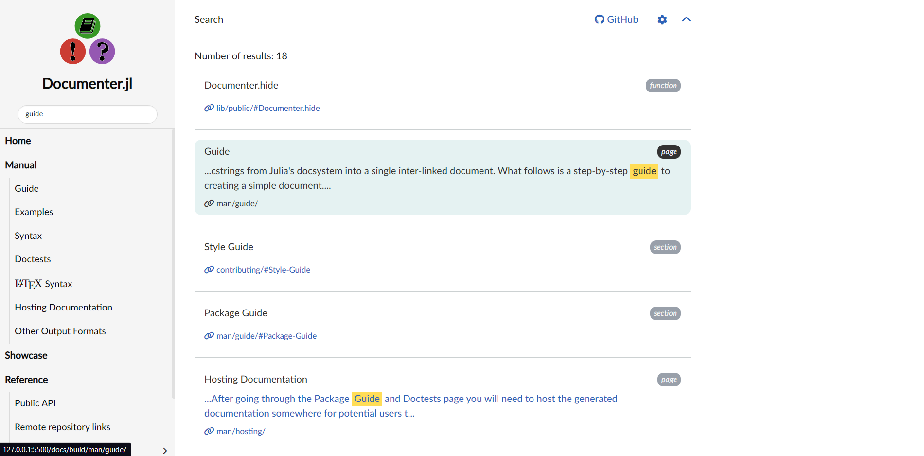 Semi Updated Search Listing