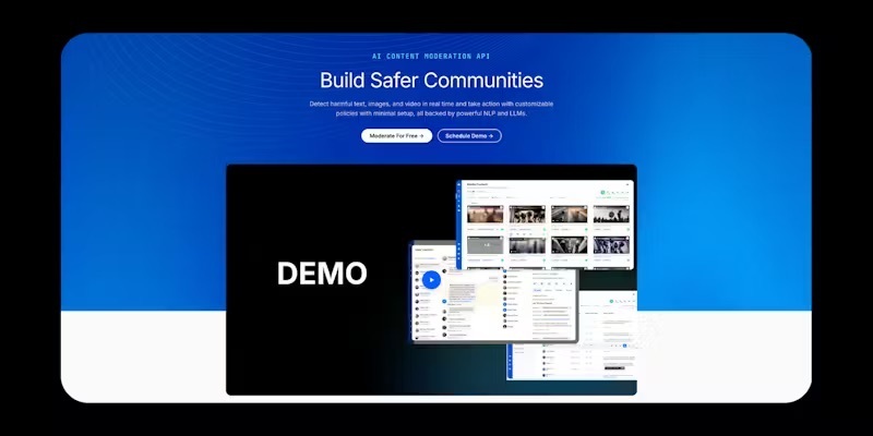 Stream AI Moderation landing page