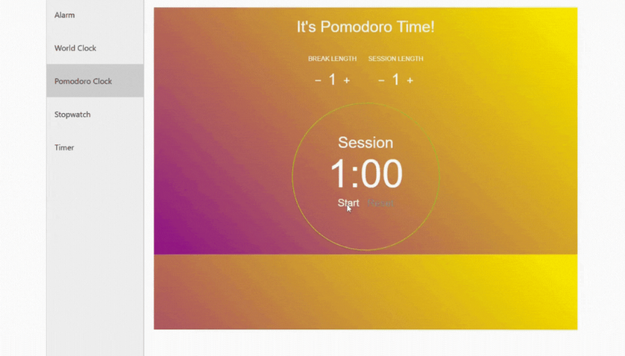 Pomodoro Clock