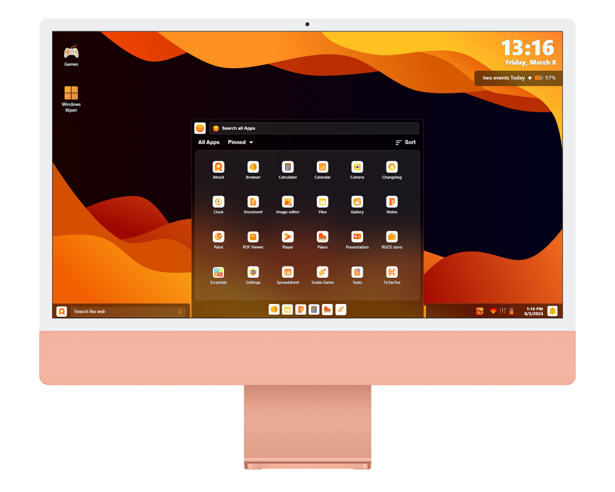 Ripen OS desktop