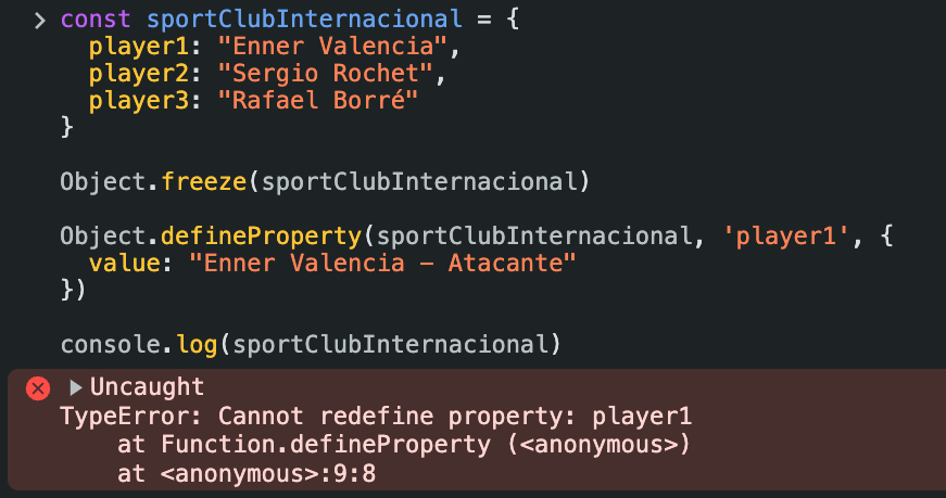 Object.defineProperty