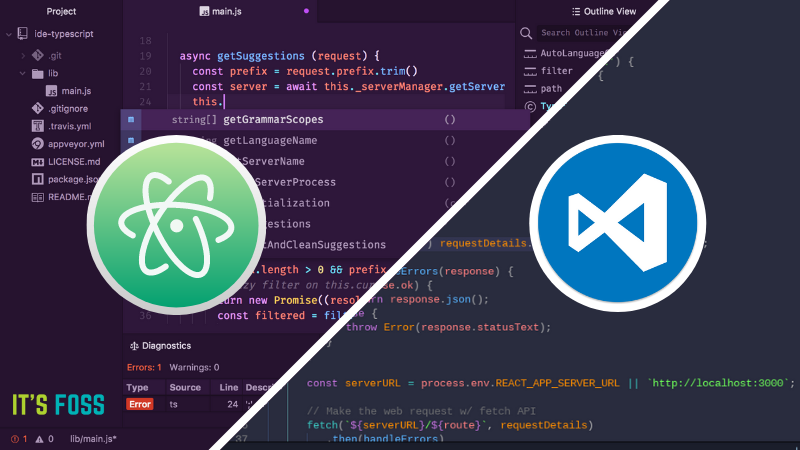 ATOM or VS Code