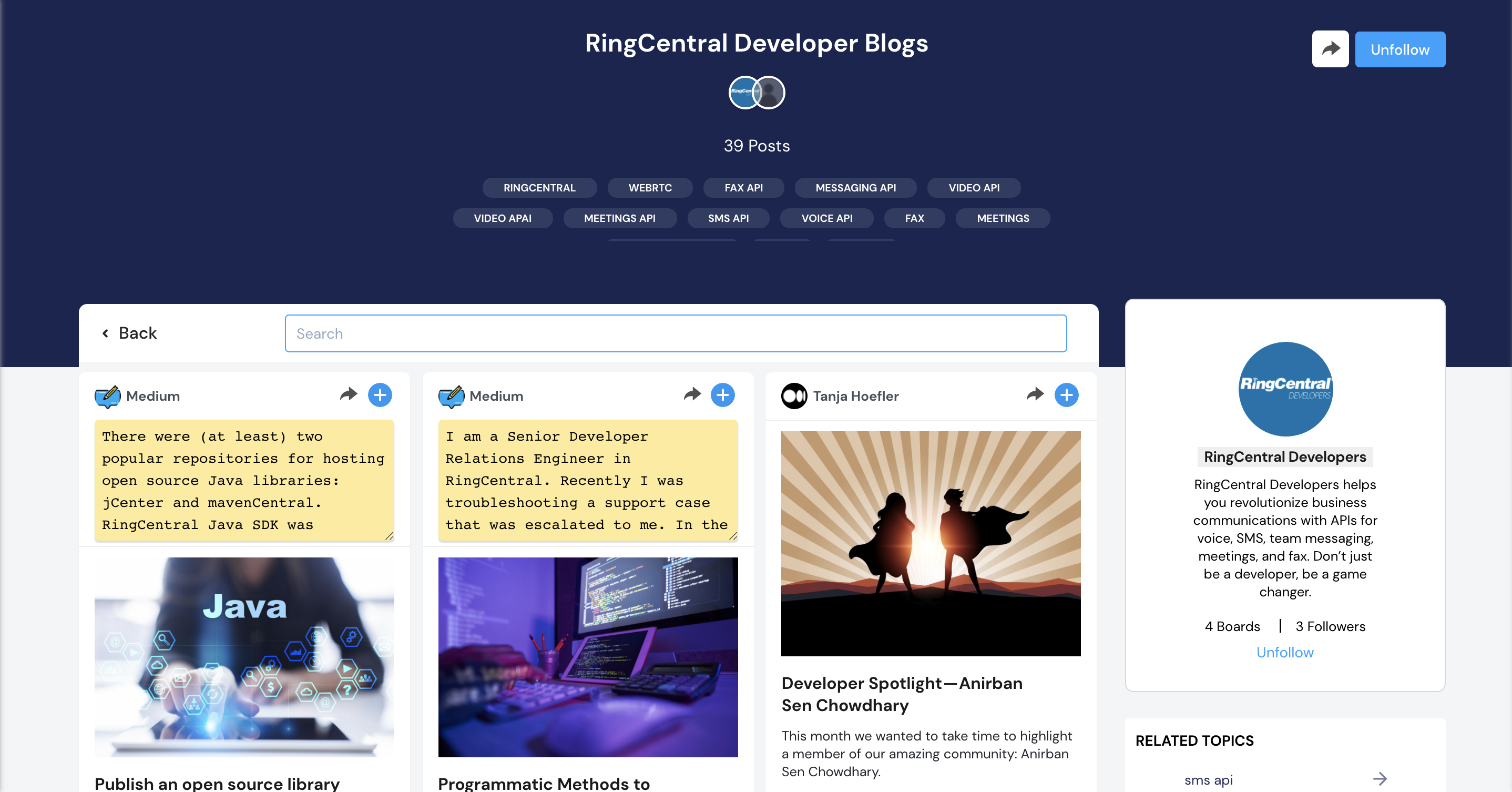 RingCentral Developer Blogs