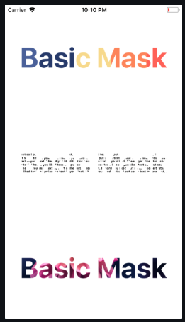 Mask Gradient Text Effects