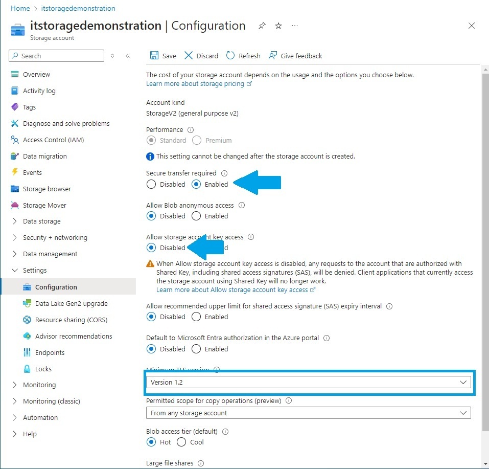 Changing the Configurations