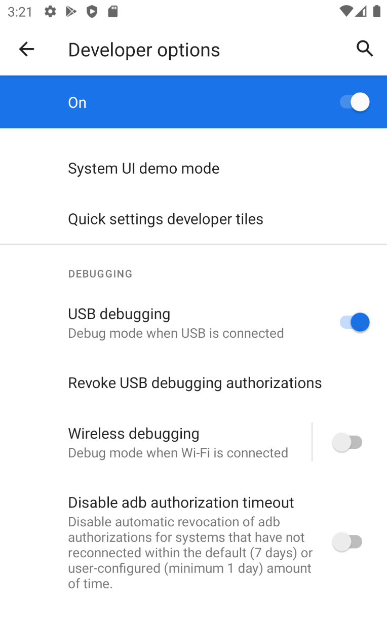 USB Debugging