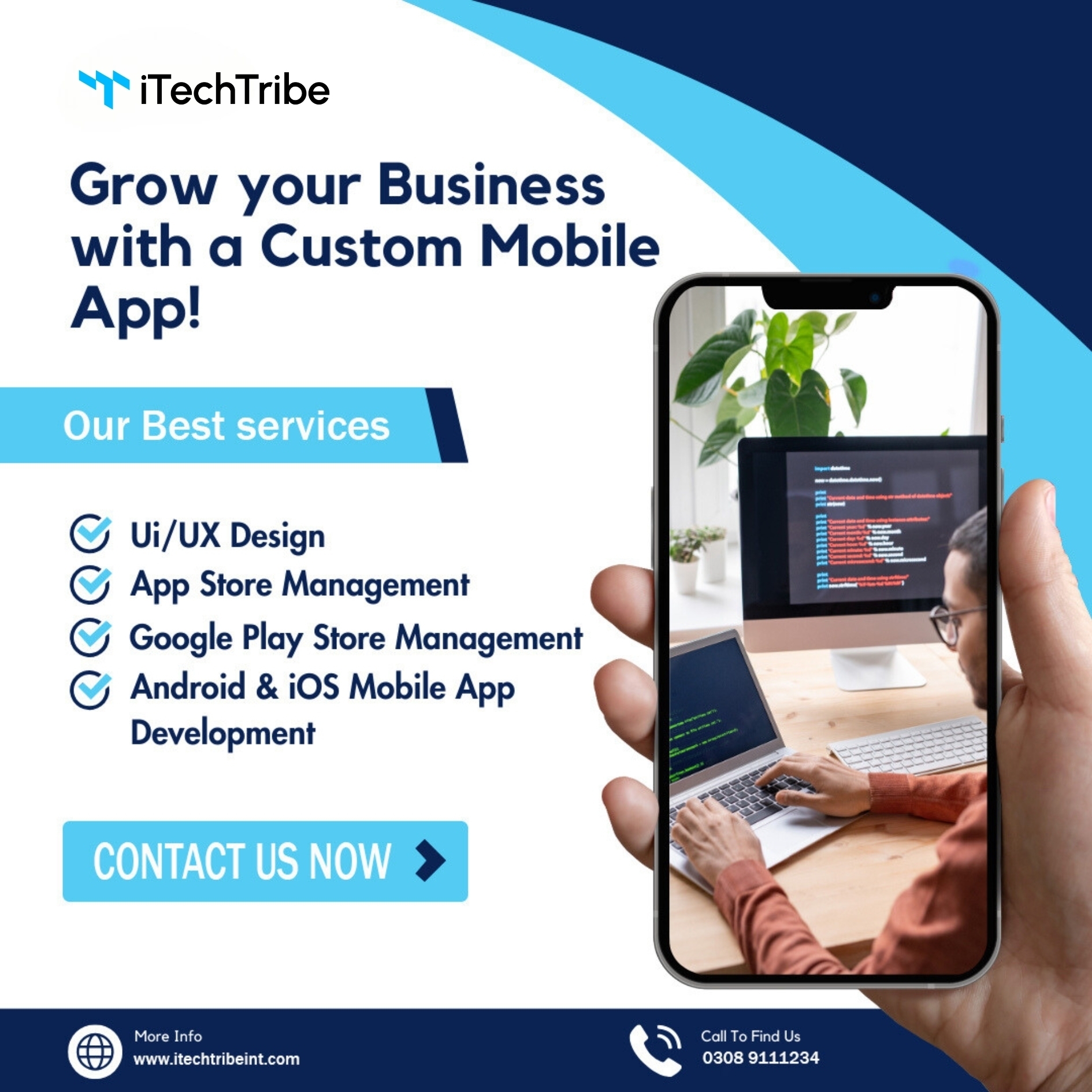 Contact us to create your desired mobile application