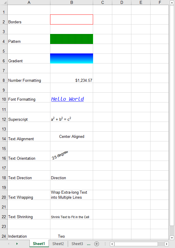 Set Cell Styles and Formatting in Excel
