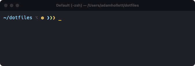 A terminal prompt featuring a shaded yellow circle