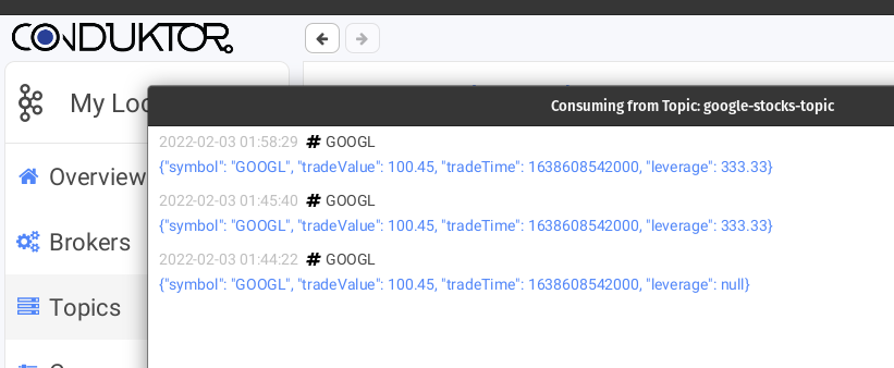 Google topic screenshot