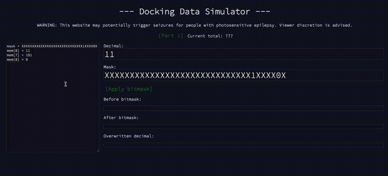 Simulation of Part 1's algorithm