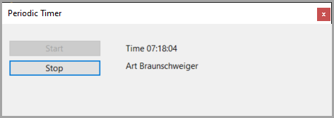 Windows form for code sample