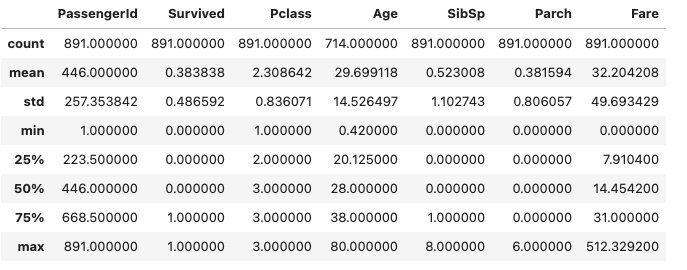 describeoutput