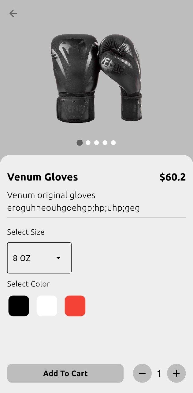 This is the products page where details and pictures are shown