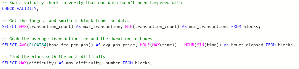 bSQL example queries