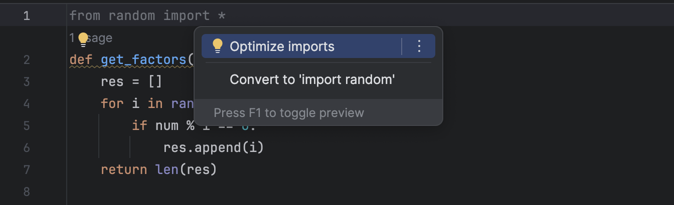 Optimize Imports